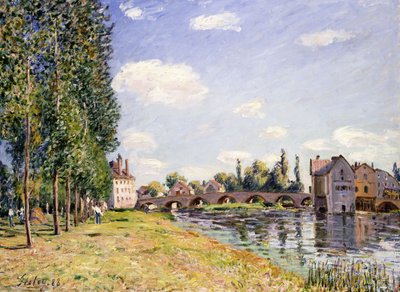 Moret-broen om sommeren 1888 af Alfred Sisley