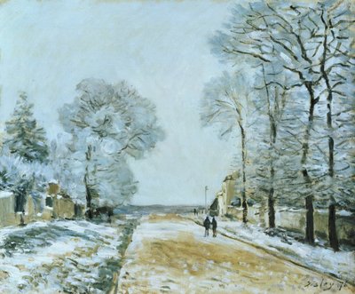 Vejen, Sneeffekt, 1876 af Alfred Sisley