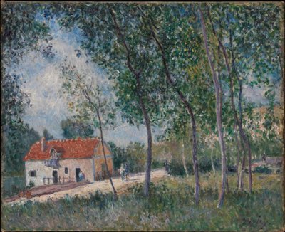 Vejen fra Moret til Saint-Mammès af Alfred Sisley