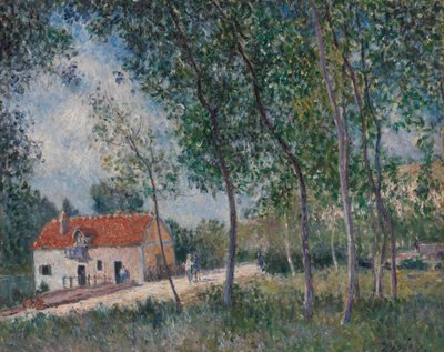 Vejen fra Moret til Saint-Mammès, 1883-85. af Alfred Sisley