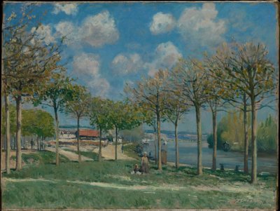Seinen ved Bougival af Alfred Sisley