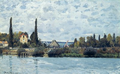 Seinen ved Bougival, 1873 af Alfred Sisley