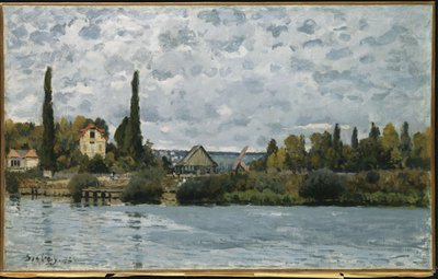 Seinen ved Bougival, 1873 af Alfred Sisley