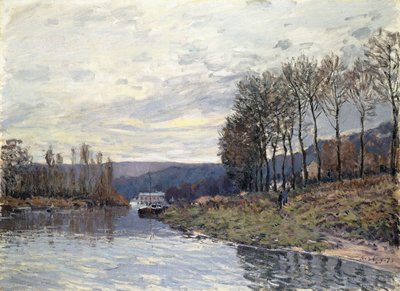 Seinen ved Bougival, 1873 af Alfred Sisley