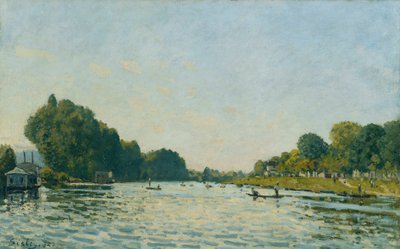 Seinen ved Bougival; Seinen ved Bougival, 1872 af Alfred Sisley