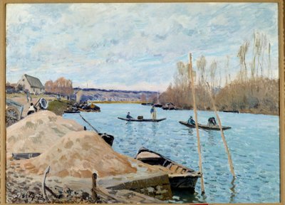 Seinen i Port, Marly, sandbunke af Alfred Sisley