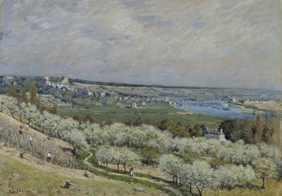 Terrassen i Saint-Germain, Spring af Alfred Sisley