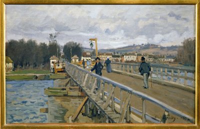Gangbroen ved Argenteuil af Alfred Sisley