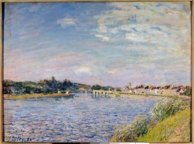 View of Mammes on the Loing Painting af Alfred Sisley (1839-1899) 1886 Sun. 0,54x0,73 m Dijon, Museum of Fine Arts af Alfred Sisley