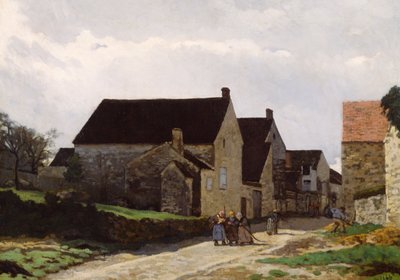 Kvinder, der går i skoven af Alfred Sisley