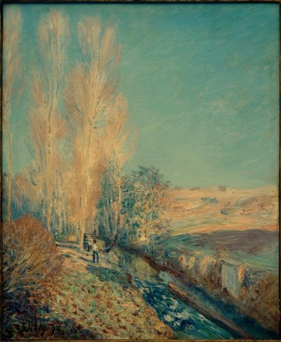 Summer of Saint-Martin - Morets omgivelser af Alfred Sisley