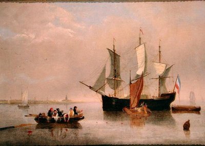 Hollandsk kystscene af Alfred Stannard