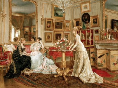 A.Stevens, Malerens Skrivestue af Alfred Emile Stevens