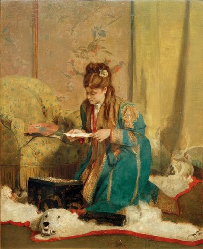 A.Stevens, Smykkeskrinet af Alfred Emile Stevens