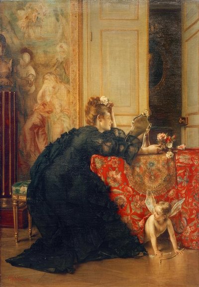 A.Stevens, Enken eller Enkestandens sidste Dag af Alfred Emile Stevens