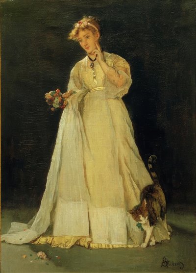 A.Stevens, Ophelia od. Den strimlede buket af Alfred Emile Stevens