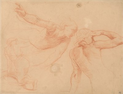 Studie af tre figurer i bevægelse af Alfred Emile Stevens