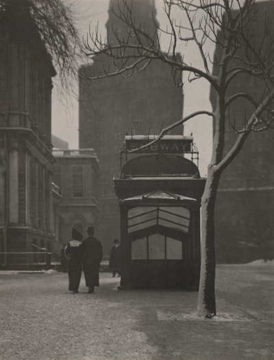 På rådhuset i New York af Alfred Stieglitz