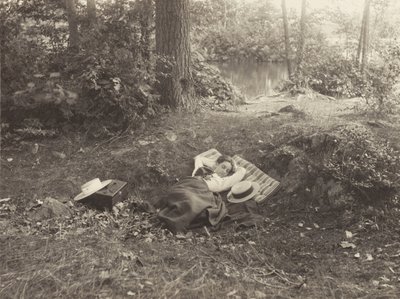 Emmy Obermeyer, Tea Island, Lake George af Alfred Stieglitz