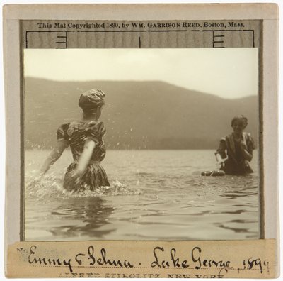 Emmy og Selma, Lake George af Alfred Stieglitz