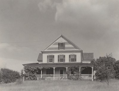Huset på bakken, Lake George af Alfred Stieglitz