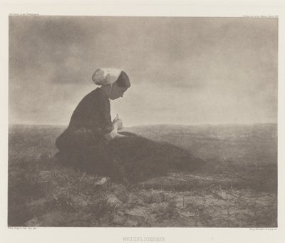 Netzflickerin (Mending Nets), Katwijk 1894 af Alfred Stieglitz