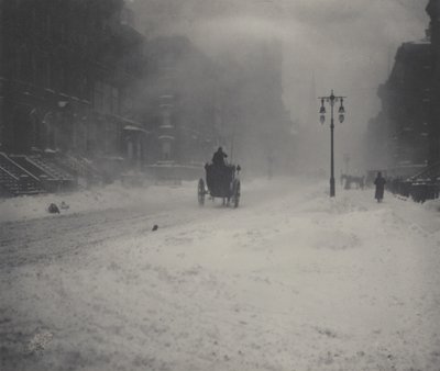 Snestormen, New York af Alfred Stieglitz