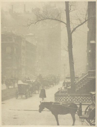The Street, Fifth Avenue af Alfred Stieglitz