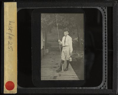 Uden titel Howard med fiskestang, 1910 eller 1912. af Alfred Stieglitz