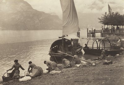 Vaskekvinder ved Comosøen af Alfred Stieglitz