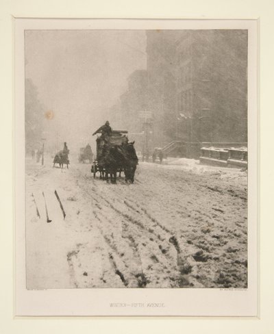 Vinter – Fifth Avenue af Alfred Stieglitz