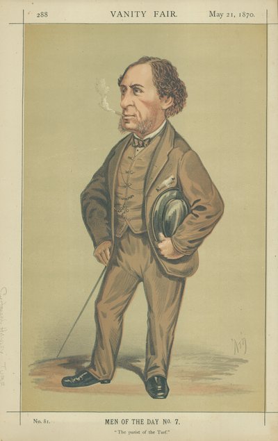 Sir Joseph Hawley (farve litho) af Alfred Thompson