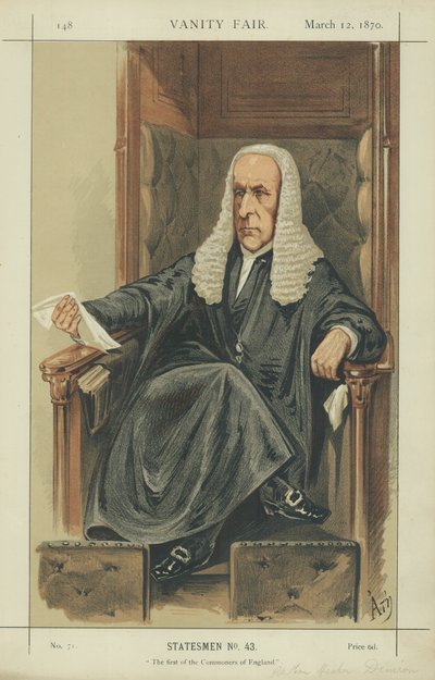 Speakeren (Hr. Speaker Denison) af Alfred Thompson