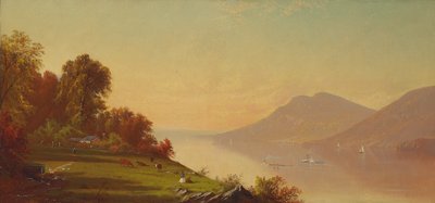 Eftermiddag på Hudson, 1867 af Alfred Thompson Bricher