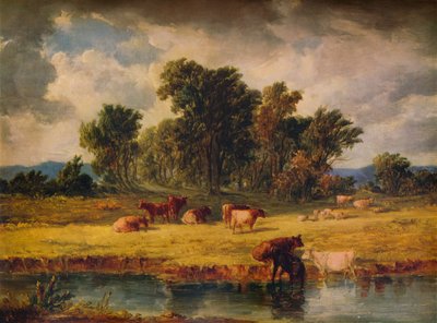 Banks of the Envy, nær Rhuddlan, 1852, 1938 af Alfred Vickers