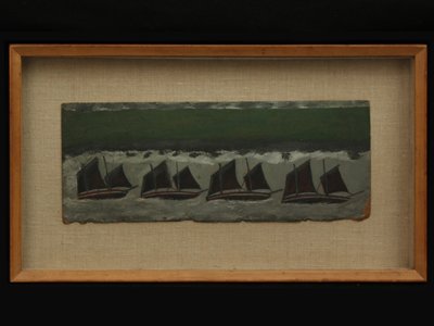 Fire skonnere, ca. 1930 af Alfred Wallis