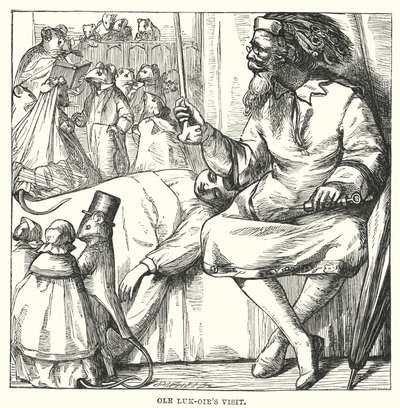 H.C. Andersen: Ole Luk Oie (litografi) af Alfred Walter (after) Bayes