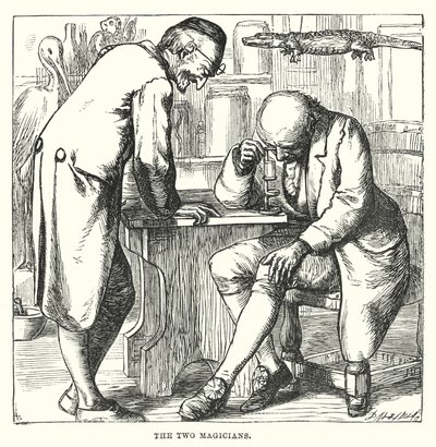 H.C. Andersen: Dråben af vand (litografi) af Alfred Walter (after) Bayes