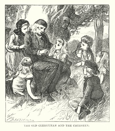 H.C. Andersen: Dryaden (litografi) af Alfred Walter (after) Bayes