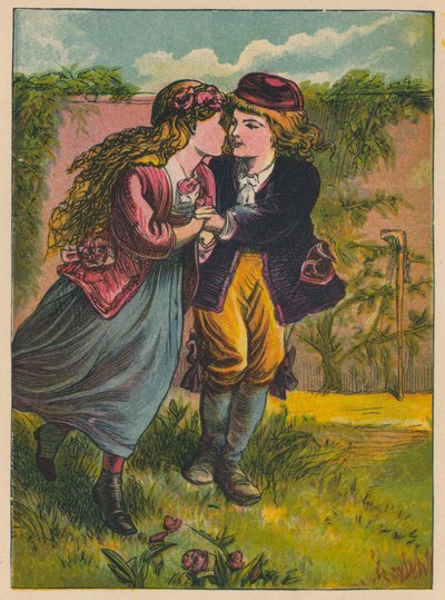 H.C. Andersen: Hyldemor (farvelitografi) af Alfred Walter (after) Bayes