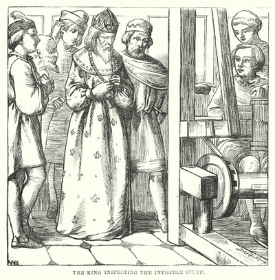 H.C. Andersen: Kejserens nye klæder (litografi) af Alfred Walter (after) Bayes