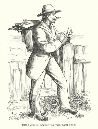 H.C. Andersen: Nabofamilierne (litografi) af Alfred Walter (after) Bayes