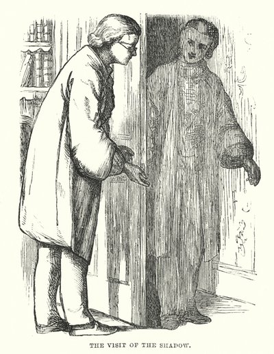 H.C. Andersen: Skyggen (litografi) af Alfred Walter (after) Bayes