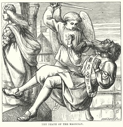 H.C. Andersen: Rejsekammeraten (litografi) af Alfred Walter (after) Bayes