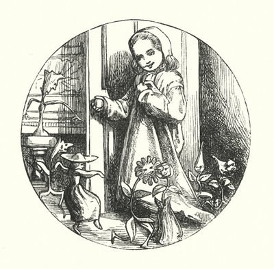 Titelsideillustration til Historier og fortællinger af H.C. Andersen (farvelitografi) af Alfred Walter (after) Bayes