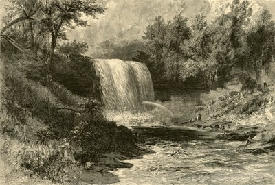 Wasserfälle von Minnehaha, 1874 von Alfred Rudolph Waud