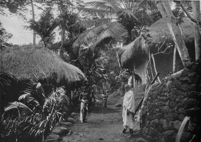 Native Huts in the Jungle, c1890, 1910 af Alfred William Amandus Plate