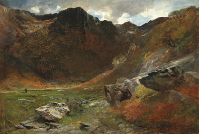 En sumpet glen fra naturen af Alfred William Hunt