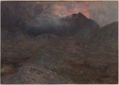 Cwm Trifaen, ca. 1857. af Alfred William Hunt