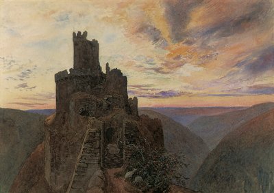 Ehrenburg ved Mosel af Alfred William Hunt